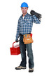 Man with tool box