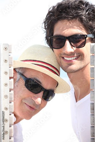 Photo: Father and son abroad Father and son abroad