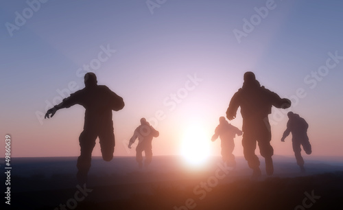 Illustration: A group of men A group of men