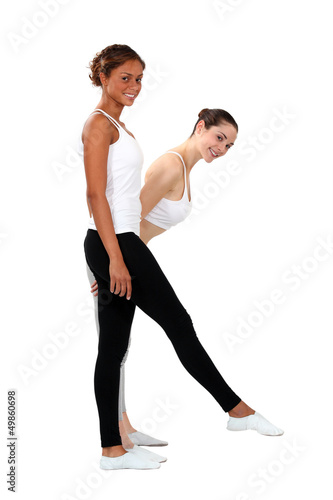 Photo: two female dancers two female dancers