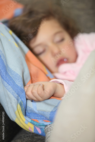 Photo: Little girl sleeping Little girl sleeping