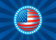 Abstract background with symbol of american flag