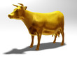 cow, cattle made of gold