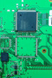 Close up on a part of the old electronic circuit boards  backgro