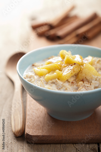 Photo: cereal with caramelized apple cereal with caramelized apple