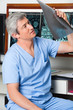 Radiologist Analyzing Patient's X-ray