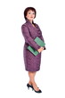 image adult woman with glasses in hands