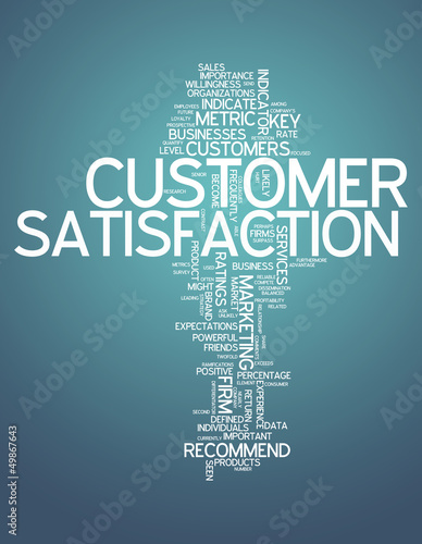 Illustration: Word Cloud "Customer Satisfaction" Word Cloud "Customer Satisfaction"