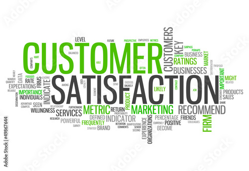 Illustration: Word Cloud "Customer Satisfaction" Word Cloud "Customer Satisfaction"