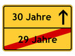 29 Jahre - 30 Jahre