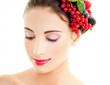 beautiful girl with berries
