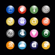 social media botones