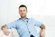 Portrait of relaxed man at home