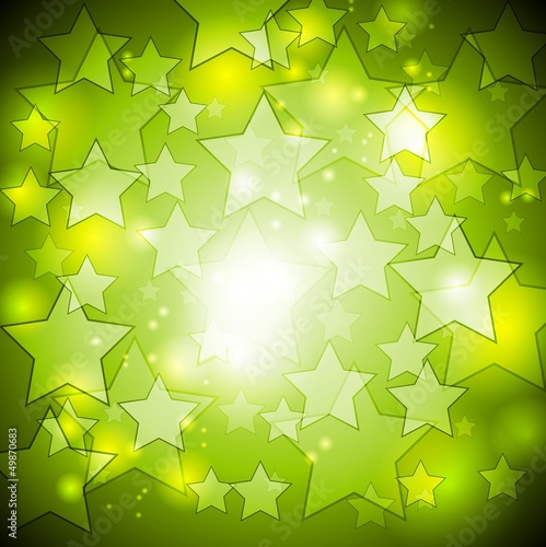 Vector: Bright green stars vector design Bright green stars vector design