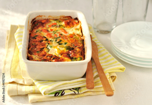 Photo: Salmon and Vegetable Bake Salmon and Vegetable Bake