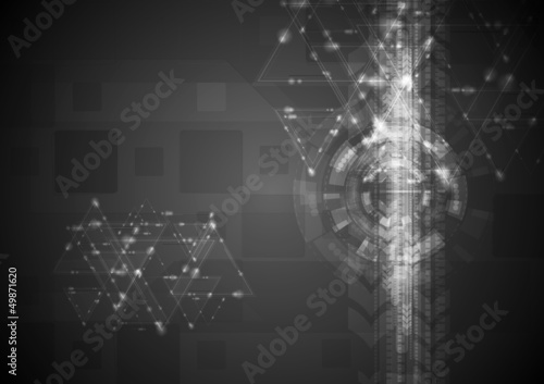 Vector: Dark vector hi-tech background Dark vector hi-tech background