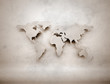 Illustration: Abstract 3d grunge world map Abstract 3d grunge world map