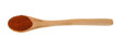 Red pepper in spoon