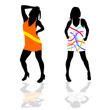 sexy and beauty girls vector illustration