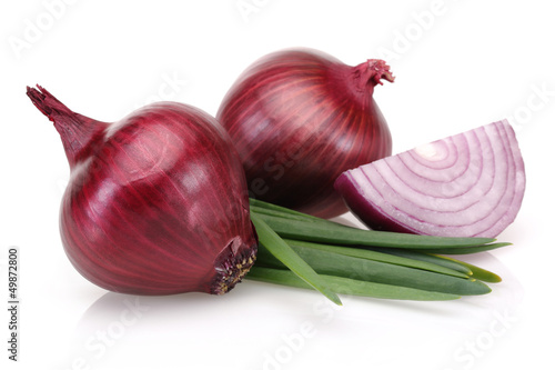 Photo: Red Onions and Fresh Scallion Red Onions and Fresh Scallion