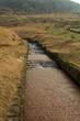Water overflow at Dovestone reservoir England