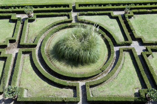 Photo: green geometric garden green geometric garden