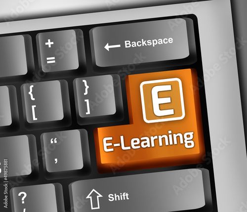Illustration: Keyboard Illustration "E-Learning" Keyboard Illustration "E-Learning"