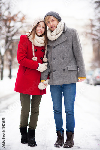 Photo: Winter couple Winter couple