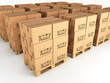 boxes and pallets