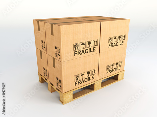 Illustration: 3d pallets 3d pallets