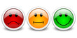 Bewertungs-set, vektor smileys