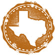 Vintage Style Texas Stamp