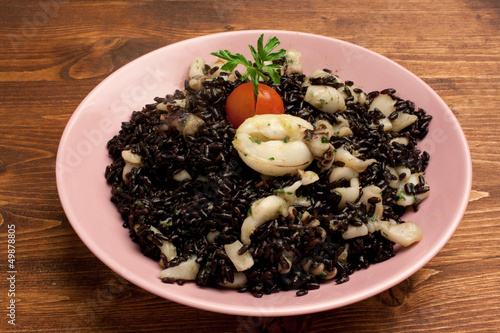 Photo: Risotto al nero di seppia Risotto al nero di seppia