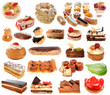 group of cakes
