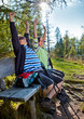 Senioren beim Rückentraining / autumn hiking 24