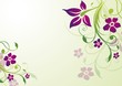 elegant vector template with flowers