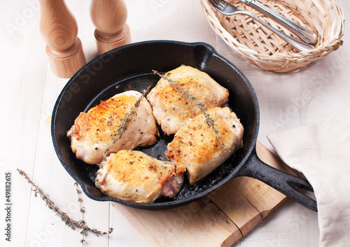 Photo: Rustic fried chicken thighs Rustic fried chicken thighs