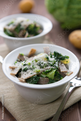 Photo: Pizzoccheri - buckwheat tagliatelle Pizzoccheri - buckwheat tagliatelle