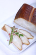 Fresh white fish with salad