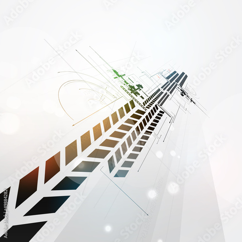 Vector: abstract circuit cyber high technology business background abstract circuit cyber high technology business background