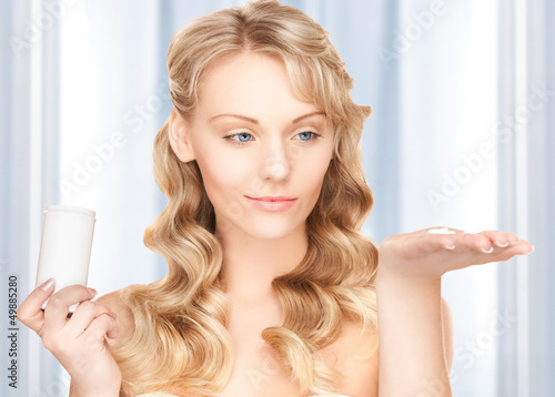Photo: young woman with pills young woman with pills