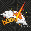 Boom.Comic book explosion.