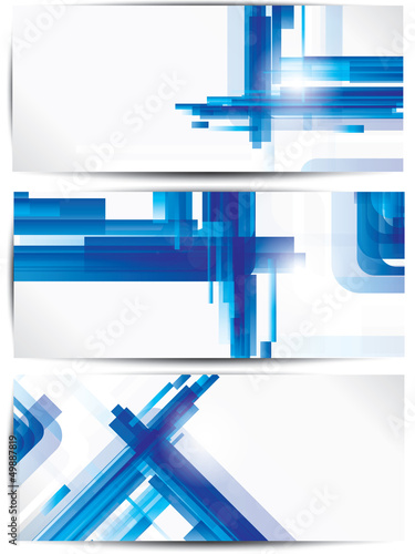 Vector: Set of abstract colorful web headers and cards Set of abstract colorful web headers and cards