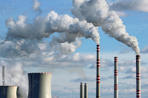 Photo: polluted smoke from coal power plant polluted smoke from coal power plant
