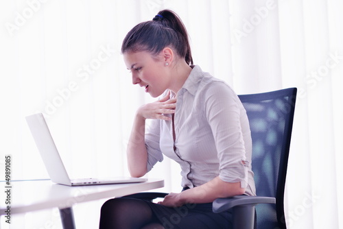 Photo: business woman at office business woman at office