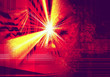 funky red abstract