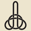 phallic symbol - celtic style design