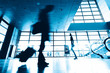 interior of the modern architectural in shanghai airport. interior of the modern architectural in shanghai airport.