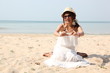 lady on Chaolao Beach