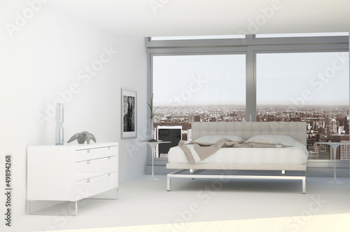 Illustration: xtravagant Exclusive Design Bedroom with city view xtravagant Exclusive Design Bedroom with city view